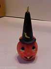 Old Gurley Halloween Candle   JOL Pumpkin w Hat