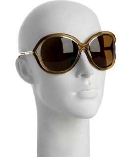 Tom Ford champagne Samantha oversized sunglasses   