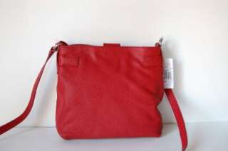 Micheal Kors Hamilton RED leather messenger  