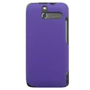  Snap on Hard Plastic PURPLE RUBBERIZED Cover Sleeve Case 