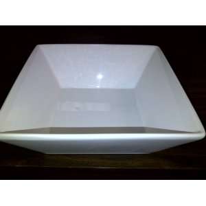  WHITE SQUARE BOWL: BeautifUl Porcelain Square Serving Bowl 