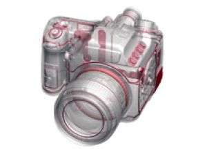   40MP Medium Format Digital SLR Camera with 3 Inch LCD Screen (Black