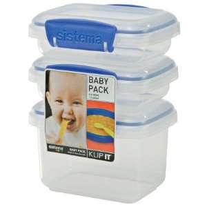  Klip It Baby Pack Storage Containers