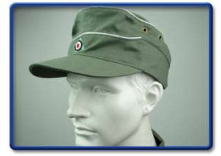 WW2 German DAK Officer OliveGreen Tropical Field Cap 57 61  