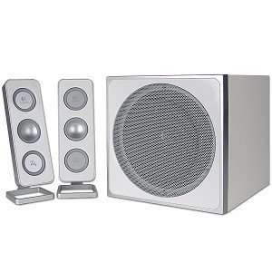  Logitech Z 4i 3 Piece 2.1 Speaker System (White 