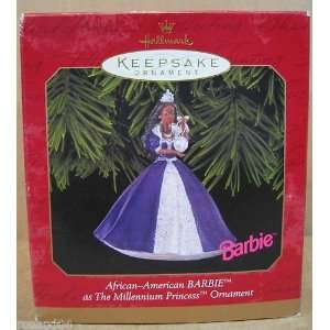 African american Barbie As the Millennium Princess Ornament  