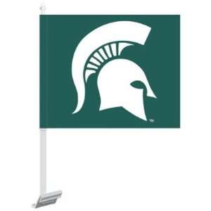  MICHIGAN STATE SPARTANS OFFICIAL LOGO CAR FLAG: Sports 