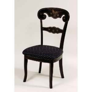  Art As Antiques Black Side Chair   Rooster Design   46372 