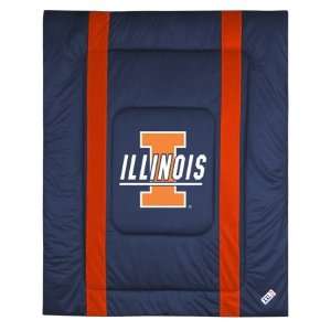   Illini SIDELINE NCAA College Bedding Comforter