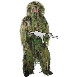 Ghillie Suit M/L  Woodland Camo 4PC Lightweight  Voodoo Tactical 