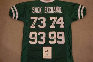 NEW YORK SACK EXCHANGE SIGNED AUTO NY JETS JERSEY AAA  