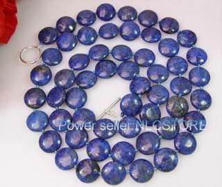 Rare long lapis lazuli bead necklace gem 12mm  