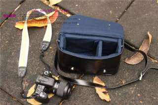 Vintage PU Leather Casual Messenger Bag SLR Camera Bag  