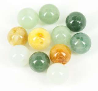 10 pcs multi beads Chinese Grade A Jade Jadeite  