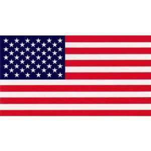  Patriotic American Flag   4 X 7   Sticker Automotive