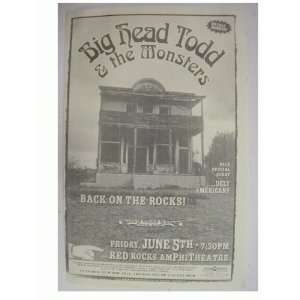  Big Head Todd And The Monsters Handbill poster 