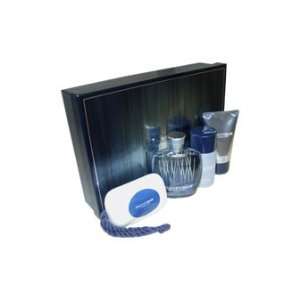 Graphite Blue by Realities for Men   4 Pc Gift Set 3.4oz Cologne Spray 