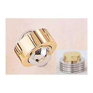   Brass 1 1/2 Knob in Polished Nickel, Groovy Accent