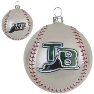  BSS   Tampa Bay Rays MLB Glass Baseball Ornament (3 