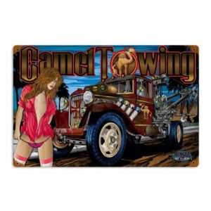  Towing Pin Up Hot Rod Auto Garage Metal Sign: Home 