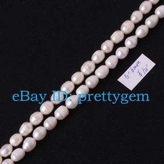 6MM WHITE CULTURED FRESHWATER PEARL BEADS STRAND 15  