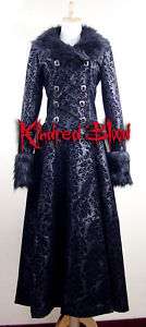 Gothic/Dark Wear black evil vampire queen coat S, M, L  