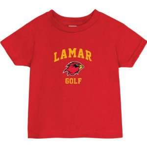 Lamar Cardinals Red Toddler/Kids Golf Arch T Shirt  