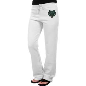  Binghamton Bearcats Ladies White Logo Applique Sweatpant 