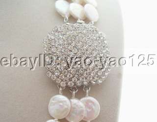Natural Fresh Water cultured pearl, white coin pearl, good quality 