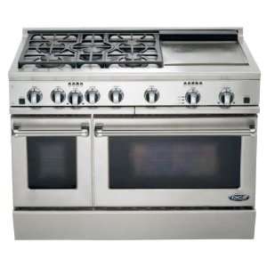   48In Stainless Steel Freestanding Gas Range: Kitchen & Dining