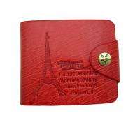 NEW stylish style Classic red PU leather bi fold wallet 758  