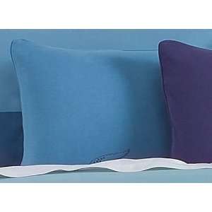  Lacoste Home Light Blue Crocopatch Oblong Pillow (16x22 