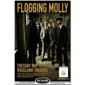  Flogging Molly Poster   Concert Flyer   2011 Speed of 