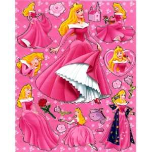   Disney STICKER SHEET BL252 ~ Princess Aurora ~ Briar Rose ~ Castle