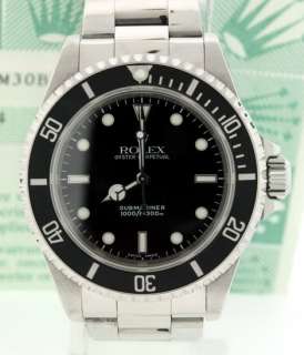 Rolex 2002 Submariner 14060 Stainless Steel watch.  
