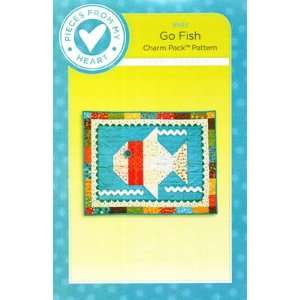  Go Fish Quilt Pattern Wall quilt embellished with rickrack 