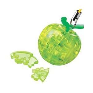  3D Crystal Puzzle   Mini Apple (Green) 13 Pcs Toys 