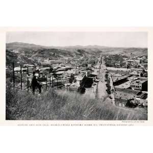  1929 Halftone Print Nogales Mexico Sonora Arizona Fence 