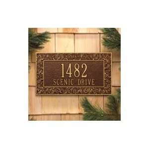 Whitehall Oakleaf Standard Wall Plaque Two Lines:  Home 
