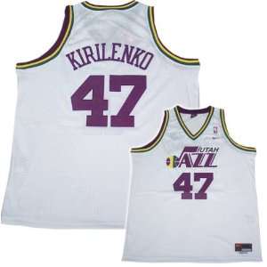 com Nike Utah Jazz #47 Andrei Kirilenko White Hardwood Classic Nights 