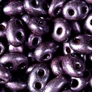   Dark Purple Pearl Czech Twin Seed Beads Tube Arts, Crafts & Sewing