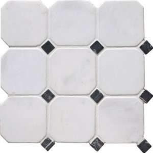   Style Venetian Octagon Mosaic White Ceramic Tile: Home Improvement