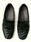   Genuine Caiman Alligator leather black men loafer shoes 8 1/2 M