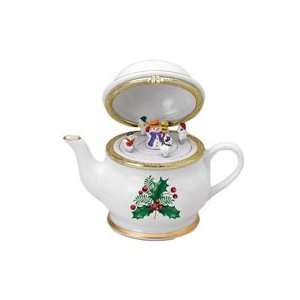  Mr. Christmas Holiday Tea Party Teapot, Holly: Home 