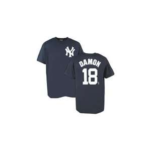  Johnny Damon Majestic Athletic Youth Player ID T Shirt 
