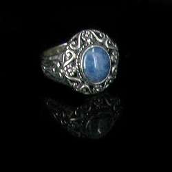  Sterling Silver Natural Denim Lapis Ring size 7  