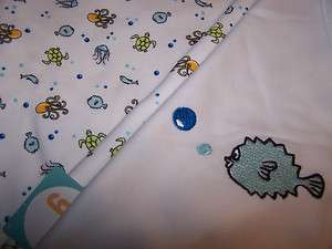 Gymboree Sea Creatures Receiving Baby Blanket   New w/Tags  