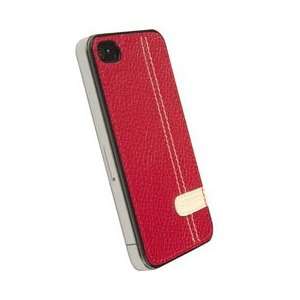  Krusell Gaia Undercover Leather Case for iPhone 4 (Red 