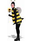adult deluxe plush bumble bee costume with wings and stinger