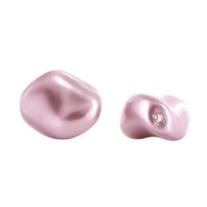  5826 9mm Asymmetrical Pearls Powder Rose Arts, Crafts 